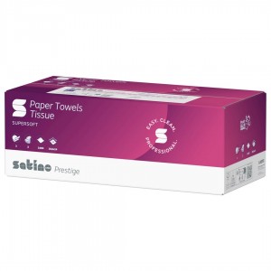 Χειροπετσέτες μιας χρήσης Satino Prestige Z-FOLD EU-Ecolabel