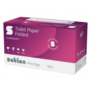 Χαρτί υγείας φύλλο-φύλλο Satino Prestige 30*300φ. EU-Ecolabel