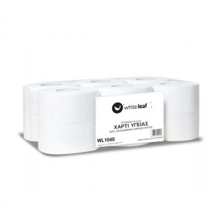 White Leaf ® Χαρτί Υγείας Επαγγελματικό Γκοφρέ 12 x 390gr